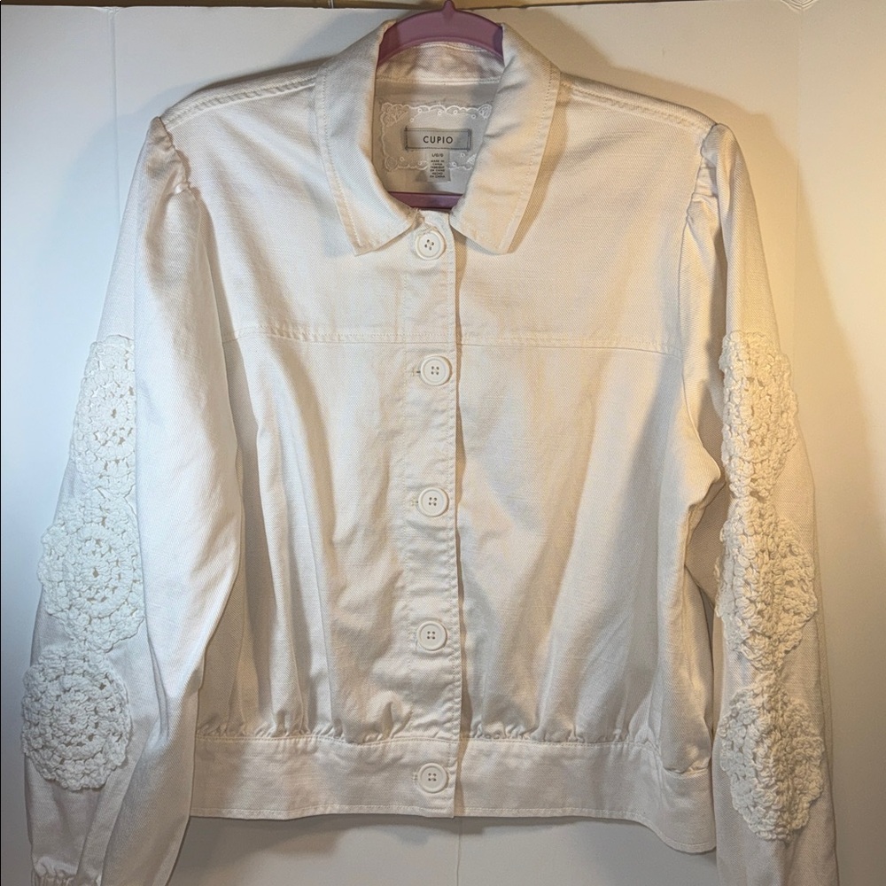 Cupio Women's Cream Jean Jacket